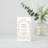 Carte De Visite cadre de fleurs (Debout devant)