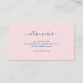 Carte De Visite Cadre de fleurs de prairie jaune bleu (Dos)