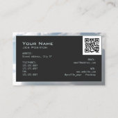 Carte De Visite Cadre de nuages de ciel moderne (Dos)