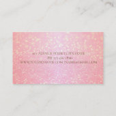 Carte De Visite Cadre de Parties scintillant or Bokeh Glittery mod (Dos)