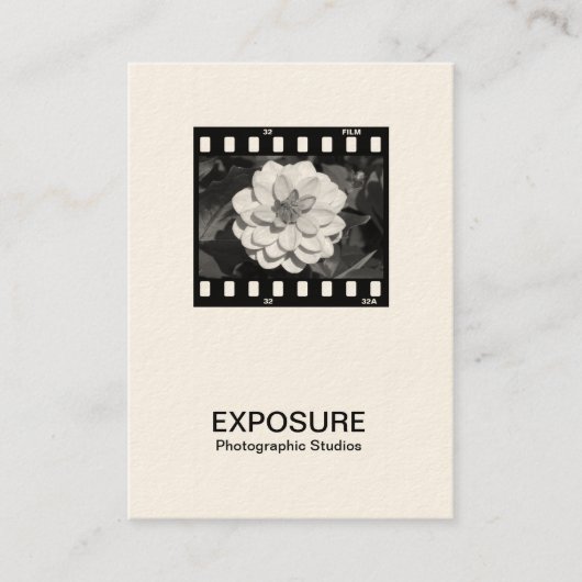 Carte De Visite Cadre de pellicule 35 mm 01 (Crème) (Devant)