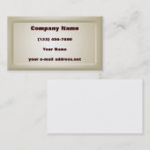 Carte De Visite Cadre de relief par ivoire (Devant / Derrière)