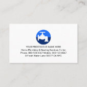 Carte De Visite Cadre de robinet de mitigeur avec fuite bleue (Dos)