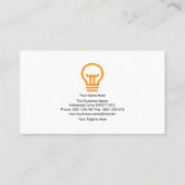 Carte De Visite Cadre de signalisation simple et créatif de l'élec (Dos)