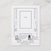 Carte De Visite Cadre de tableau de moniteur d'ordinateur (Dos)