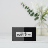 Carte De Visite Cadre de texture béton Faux (Debout devant)