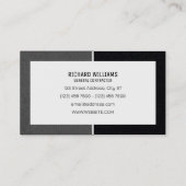 Carte De Visite Cadre de texture béton Faux (Dos)