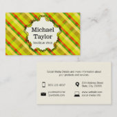 Carte De Visite Cadre décoratif / Jacquard (Devant / Derrière)