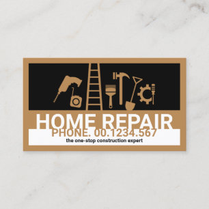 Carte De Visite Cadre des outils de construction créative