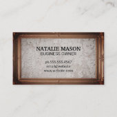 Carte De Visite Cadre d'image classique | Grunge Wall Texture (Dos)