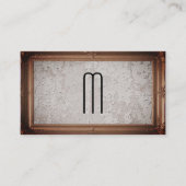 Carte De Visite Cadre d'image classique | Grunge Wall Texture (Devant)