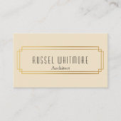 Carte De Visite Cadre d'or d'art déco (Devant)