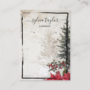 Carte De Visite cadre d'oreille de noël vintage affichage ajouter