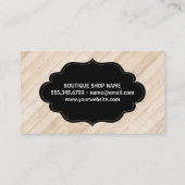 Carte De Visite Cadre élégant | Bois II (Dos)