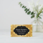 Carte De Visite Cadre élégant | Éperceuse (or) (Debout devant)