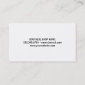 Carte De Visite Cadre élégant | Éperceuse (or) (Dos)