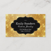 Carte De Visite Cadre élégant | Éperceuse (or) (Devant)