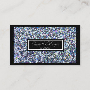 Carte De Visite Cadre élégant moderne avec paillettes et scintille