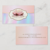 Carte De Visite Cadre élégant moderne Fleur de lotus (Devant / Derrière)