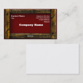 Carte De Visite Cadre en bois (Devant / Derrière)