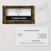 Carte De Visite Cadre en bois (Devant / Derrière)