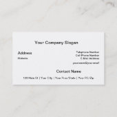 Carte De Visite Cadre en bois (Dos)