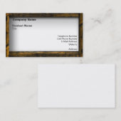 Carte De Visite Cadre en bois (Devant / Derrière)