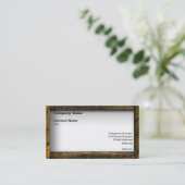 Carte De Visite Cadre en bois (Debout devant)