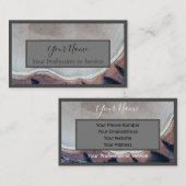 Carte De Visite Cadre en bois pour design d'intérieur et menuiseri (Devant / Derrière)