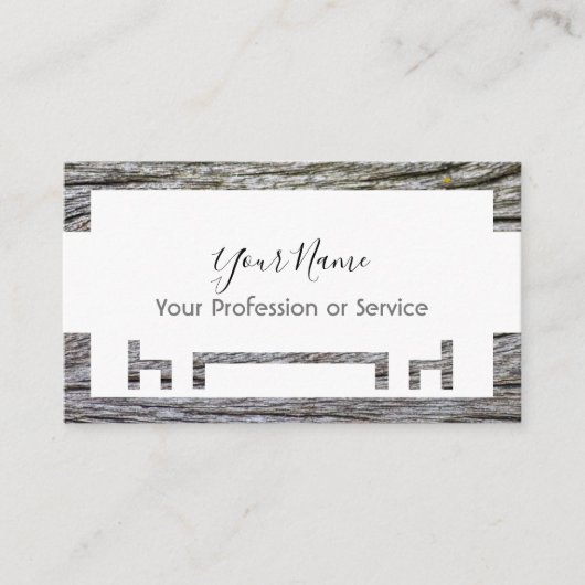 Carte De Visite Cadre en bois pour design d'intérieur et mobilier (Devant)
