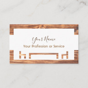 Carte De Visite Cadre en bois pour design d'intérieur et mobilier