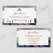 Carte De Visite Cadre en bois pour design d'intérieur et mobilier  (Devant / Derrière)