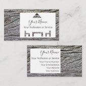 Carte De Visite Cadre en bois pour design d'intérieur et mobilier  (Devant / Derrière)