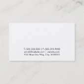 Carte De Visite Cadre en bronze / Bokeh (Dos)