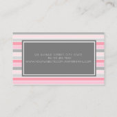 Carte De Visite Cadre Gris Design Professionnel Moderne, Gris (Dos)