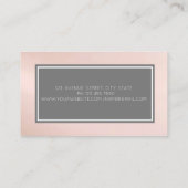 Carte De Visite Cadre gris moderne professionnel (Dos)