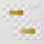 Carte De Visite Cadre métal or | Arrière - plan non compressé (Devant / Derrière)