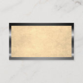Carte De Visite Cadre métallique | Arrière - plan de texture | Mon (Dos)