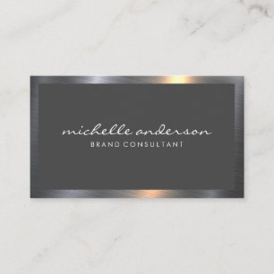 Carte De Visite Cadre métallique   Dark Gray