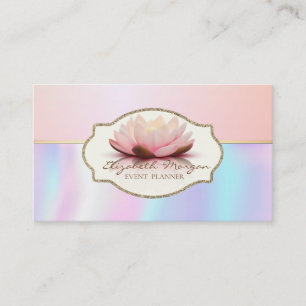 Carte De Visite Cadre Moderne Élégant Fleur de Lotus