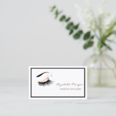 Carte De Visite Cadre moderne élégant, Maquillage, Faux Lashes (Debout devant)