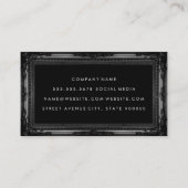 Carte De Visite Cadre noir classique (Dos)