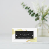 Carte De Visite Cadre noir / Moderne brossé (Debout devant)