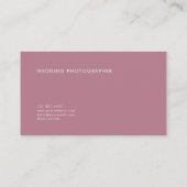 Carte De Visite Cadre Or en Fleur de Cerisier Luxe (Dos)