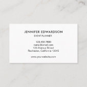 Carte De Visite Cadre or feuille moderne aquarelle professionnel (Dos)