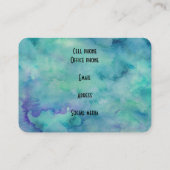 Carte De Visite Cadre Peacock Feather (Dos)