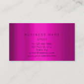 Carte De Visite Cadre Poligénique Or Rose (Dos)