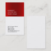 Carte De Visite Cadre professionnel élégant et blanc (Devant / Derrière)