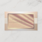 Carte De Visite Cadre professionnel moderne élégant (Dos)