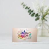 Carte De Visite Cadre professionnel moderne élégant, Lotus (Debout devant)